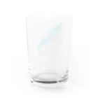 切り絵作家カジタミキのクジラの切り絵グラス Water Glass :back