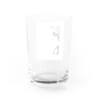 あみめのサーカスのほどけた編み目 Water Glass :back