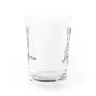 itaxmenworksのもう猫なんて嫌い！アメリカンショートヘア Water Glass :back