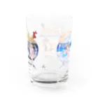 炭酸生活の空のクリームソーダ Water Glass :back