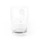 むの宇宙から来た金魚の人 Water Glass :back