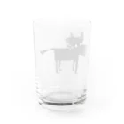 影のお馬さんの黒いお馬さん Water Glass :back