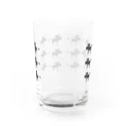 影のお馬さんの仲良し黒いお馬さん Water Glass :back