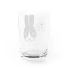 わかだん工房のハチワレうさぎ Water Glass :back