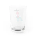 Momopiの鉄人キュー殉職 Water Glass :back