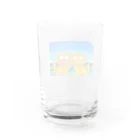 チョークアートゆらり沖縄の守り神シーサー Water Glass :back