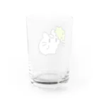 ハムスターのむにむにのオナモミとむにむに Water Glass :back