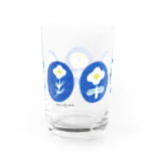 kurogoma.の青い花 Water Glass :back