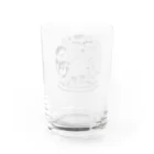 たじまなおとのグッズの早く帰ってビールが飲みたい Water Glass :back