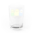 TeaDrop.Cのセキセイインコ Water Glass :back