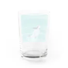 Ori-iro　イルカやシャチをお届け！のセッパリイルカのジャンプ Water Glass :back