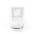 古春一生(Koharu Issey)のバグった世の中。(モノクロ) Water Glass :back