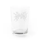 HachijuhachiのGENOCIDE メタルロゴ　ブラック Water Glass :back