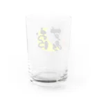 筆文字かふぇのおやすみ Water Glass :back