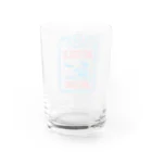 寒がりモンスターの冬と仕事のない国の入国スタンプ Water Glass :back