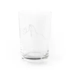 --eucaly--のぬいぬいハート Water Glass :back