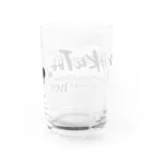 #KuToo Wave of Actionの【復刻】#KuToo モノクロ ロゴ グラス Water Glass :back