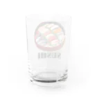 猫と釣り人のSUSHI_2R Water Glass :back