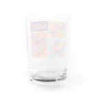 IZANAMI by Akane Yabushitaのメキシコのアレブリヘス（オレンジ） Water Glass :back