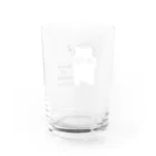 mokochicoモコチコのlover of music ブサネコさん Water Glass :back