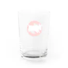 イエネコのヘボ犬出没注意 Water Glass :back