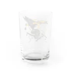 KEISのドクロ＆鷹 Water Glass :back