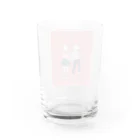 fuminghasegawa_artworkの友達とリンクコーデ ピンク Water Glass :back