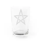 風天工房の五芒星（黒） Water Glass :back