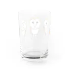 Leee_sanのメンフクロウトリオ Water Glass :back