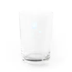 空飛ぶクジラの水玉たまたま Water Glass :back