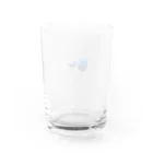 雨かひよりかの扇とグッピー Water Glass :back