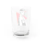 Minoruのキャップを被った女の子 Water Glass :back