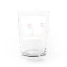 ツチノコ＠リムマンショップのブンチョーのきょうだい Water Glass :back