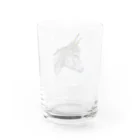 永久凍土の国の白夜のまるでウサギ！ Water Glass :back