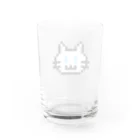 森 ピクセルのDOT WHITE CAT(グラス) Water Glass :back