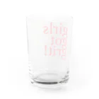 girls got grit!のgirls got grit Water Glass :back