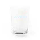 うさぎちゃんアイランドのKAKIPI- ロゴ 青 Water Glass :back