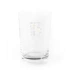 窓枠のお店のロゴ Water Glass :back