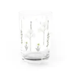 くるもり雑貨店のdonguri to ie.×くるもり雑貨店ナチュ花ホワイト Water Glass :back