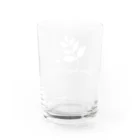 しぃやん🌿の🌿×🍙（白抜き） Water Glass :back