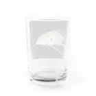 ツボちんのアルビノレッドテールキャット Water Glass :back