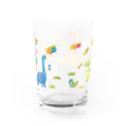 torisun shop (SUZURI)の夢見る恐竜 Water Glass :back