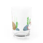 人生はウーパールーパーのくつろぐウーパールーパー Water Glass :back