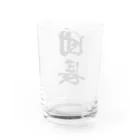 風天工房の団長（黒） Water Glass :back