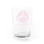 いわし.てんのピクルス君ロゴ。ピンク。 Water Glass :back