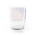 つっちーちゃんの浅草寺 五重塔と宝蔵門としだれ桜 Water Glass :back