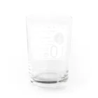 KARASUMA BARの10 spiritual letter 白　　（陰） Water Glass :back