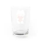 kumanekonomoriのハートだっこのくまねこ Water Glass :back