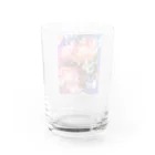 hugging love ＋《ハギング ラブ プラス》の+ Fete des fleurs 01《king Protea》 Water Glass :back