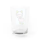 ダイナマイト87ねこ大商会のチューリップの中に酢昆布を入れるちょうちょねこです Water Glass :back